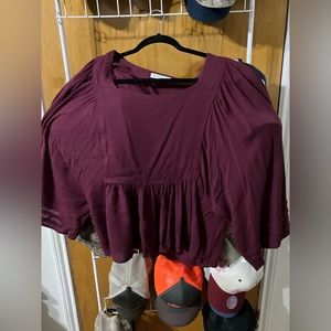 Maroon blouse